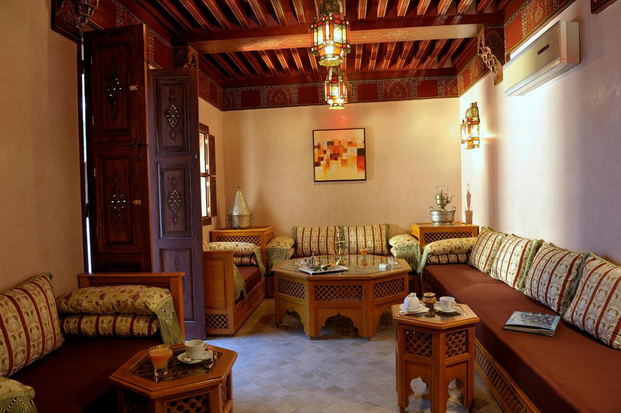 Riad Le Jardin D'Abdou Марракеш Екстер'єр фото A Moroccan living room